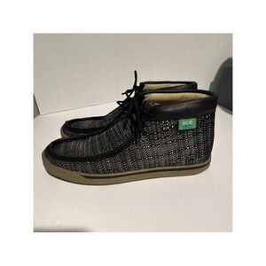 Twisted X Black Woven Women's Ankle Boots with Tan Sole